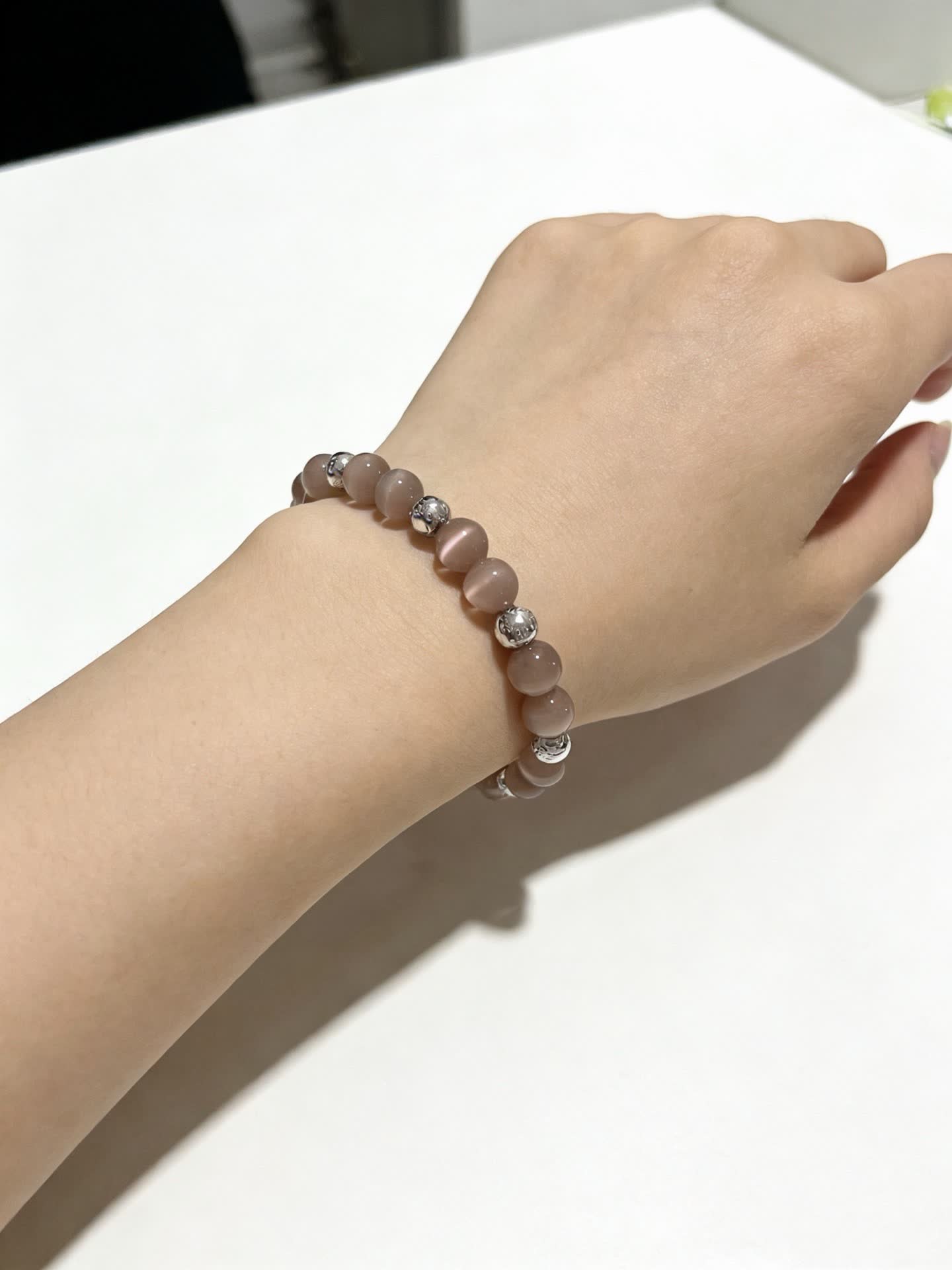 Tiffany & Co. Gray Beaded Bracelet